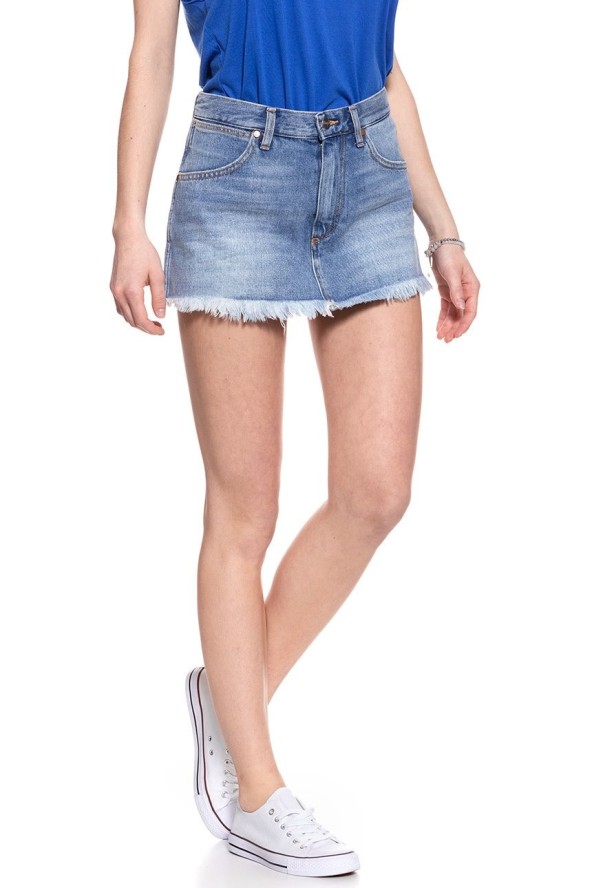 WRANGLER RETRO DAMSKA SPÓDNICA JEANSOWA CROP SKIRT FIJI W216GF127 112127761