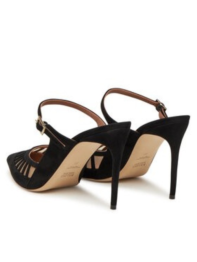 MALONE SOULIERS Klapki Bardot 90-2 Czarny