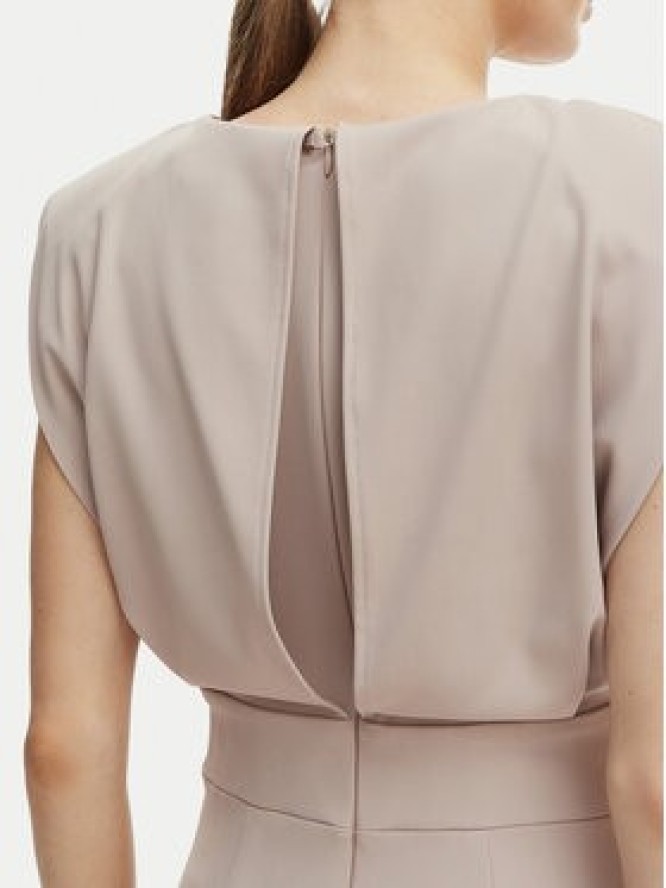 Rinascimento Kombinezon CFC0127546003 Beżowy Wide Leg