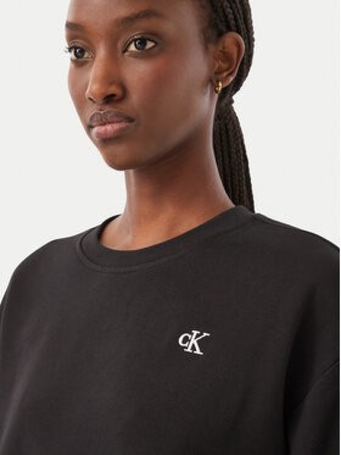 Calvin Klein Jeans Bluza Monogram LV047F223G Czarny Regular Fit