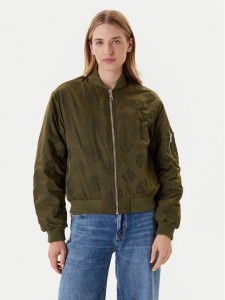 Guess Kurtka bomber W5YL08 WHDK2 Khaki Regular Fit