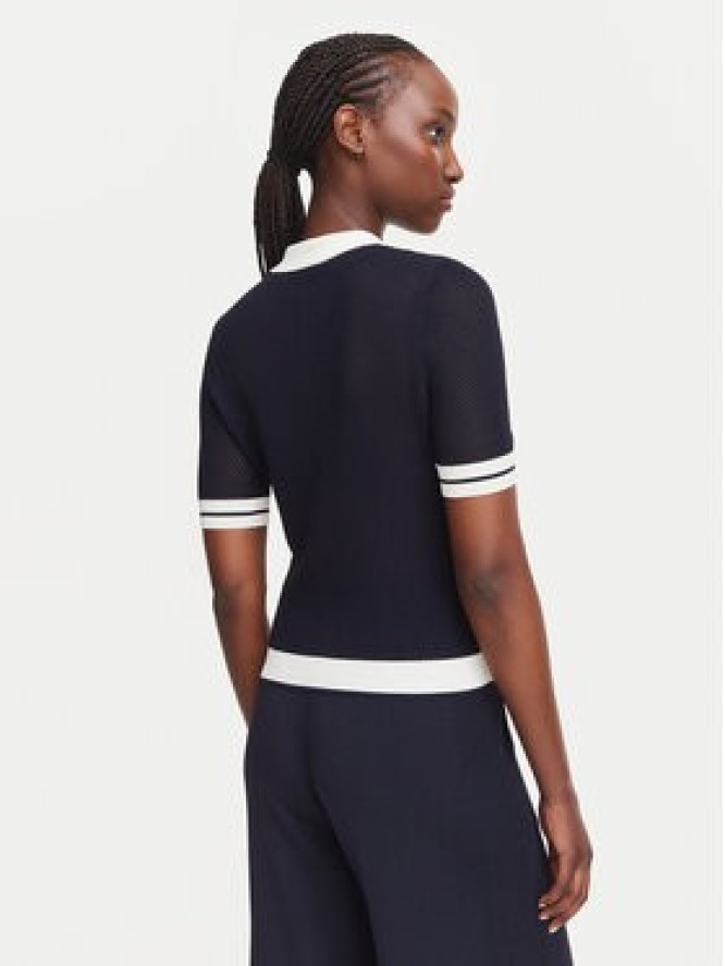 Guess Polo V6GR04 Z0725 Granatowy Regular Fit