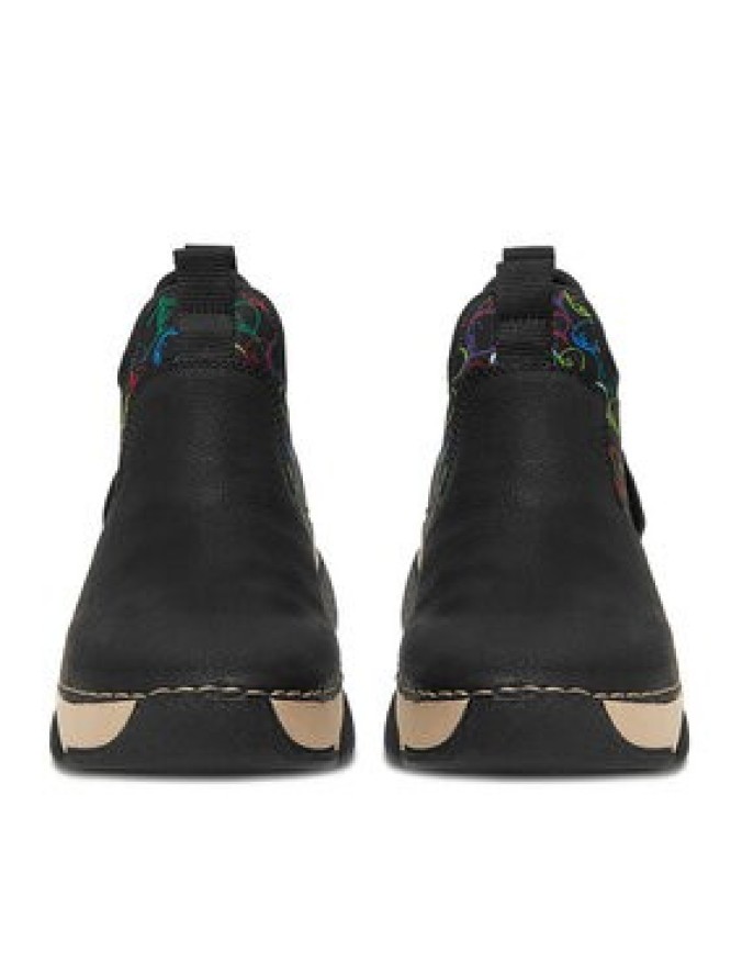 Rieker Półbuty 45957-00 Czarny