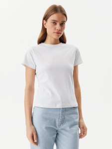 Guess T-Shirt V5GI15 J1314 Biały Slim Fit