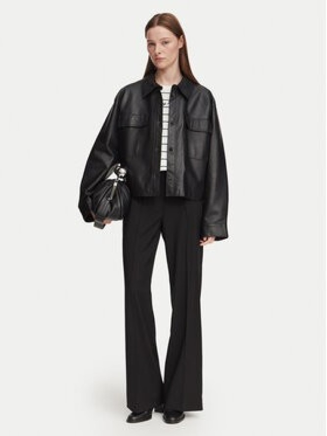 Weekend Max Mara Kurtka skórzana Piovra 2625446021 Czarny Regular Fit