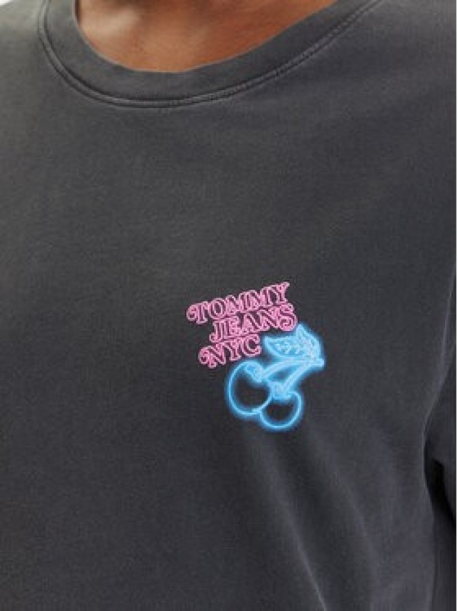 Tommy Jeans T-Shirt Neon DW0DW21358 Szary Relaxed Fit
