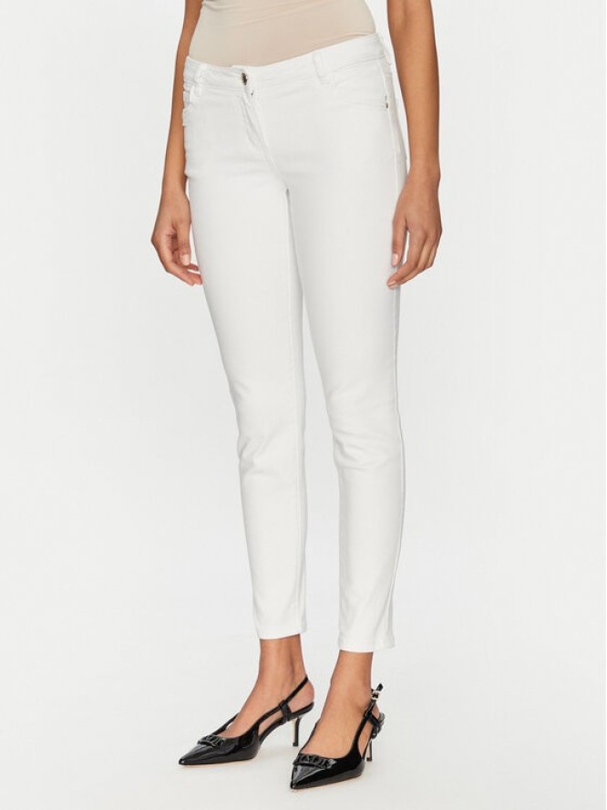 Morgan Jeansy 211-PETRA1 Biały Skinny Fit