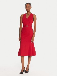 TWINSET Sukienka koktajlowa 252TP2606 Czerwony Slim Fit