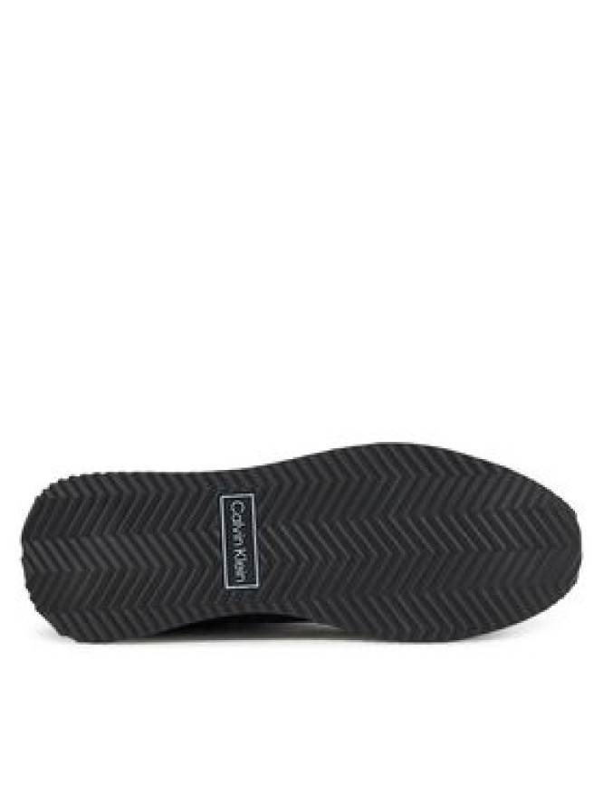Calvin Klein Sneakersy Runner Lace Up - Nylon Mix HW0HW02395 Czarny