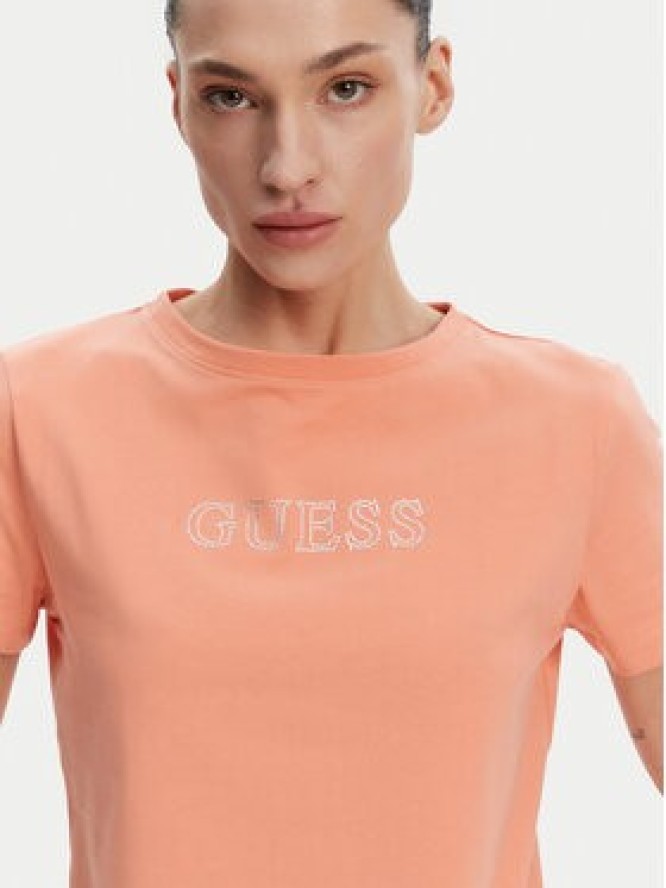 Guess T-Shirt V3BI11 J1314 Pomarańczowy Regular Fit