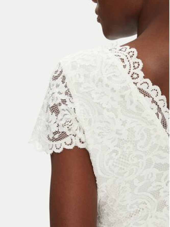 Morgan Bluzka 241-DANSA Écru Slim Fit