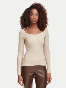 Guess Sweter W6YR22 Z0966 Beżowy Slim Fit