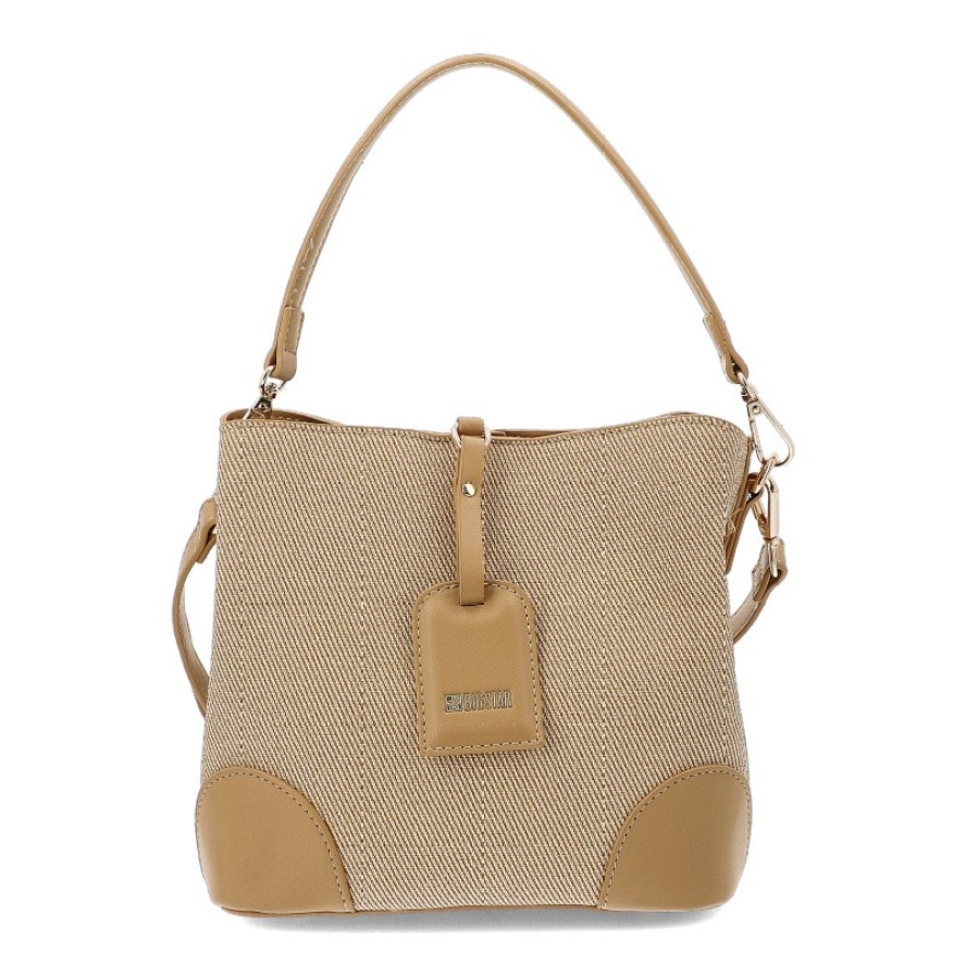 Brązowy Kuferek Big Star Modna Torebka Damska