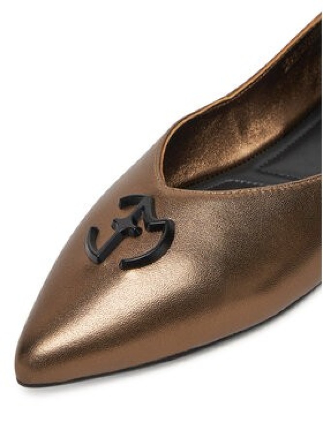 Eva Minge Baleriny LEILA-SLT14086-1 Złoty