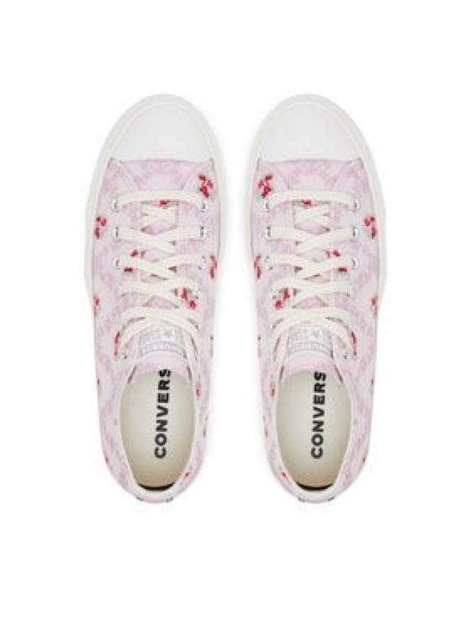 Converse Trampki Chuck Taylor All Star Lift Platform Rose Cross Stitch A13660C Różowy