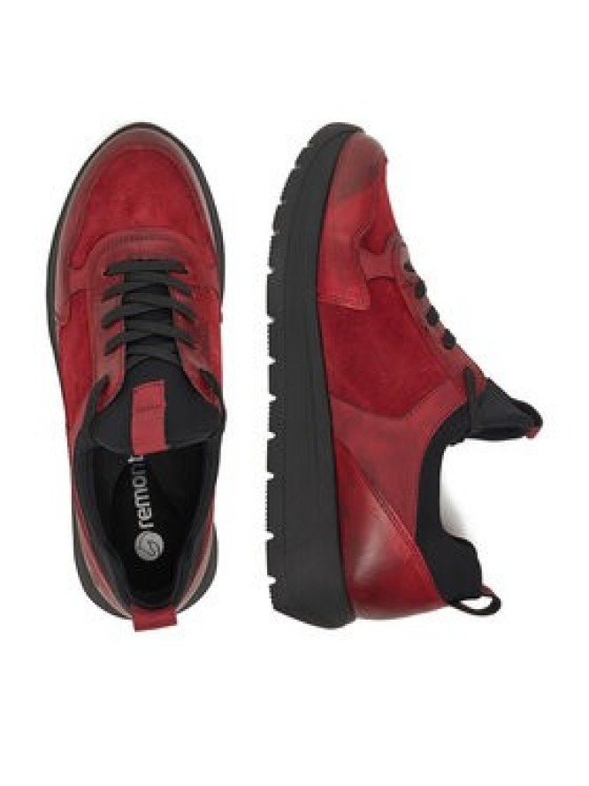 Remonte Sneakersy D2V00-35 Bordowy