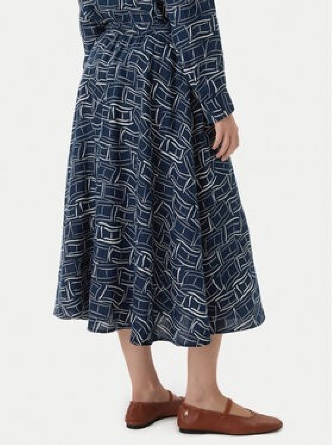 Tommy Hilfiger Spódnica midi WW0WW50753 Granatowy Regular Fit