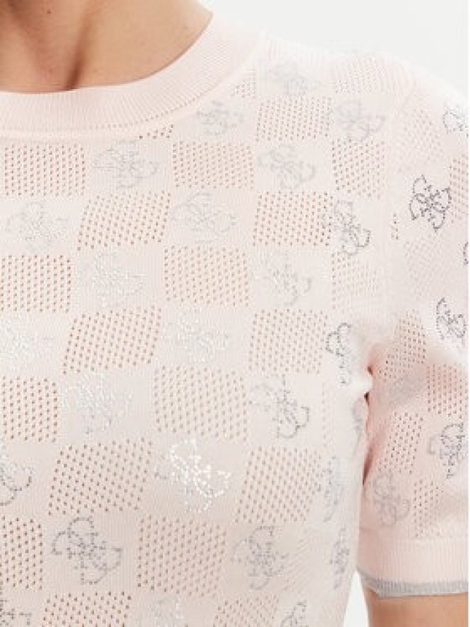 Guess Sweter W5GR20 Z3D60 Różowy Regular Fit