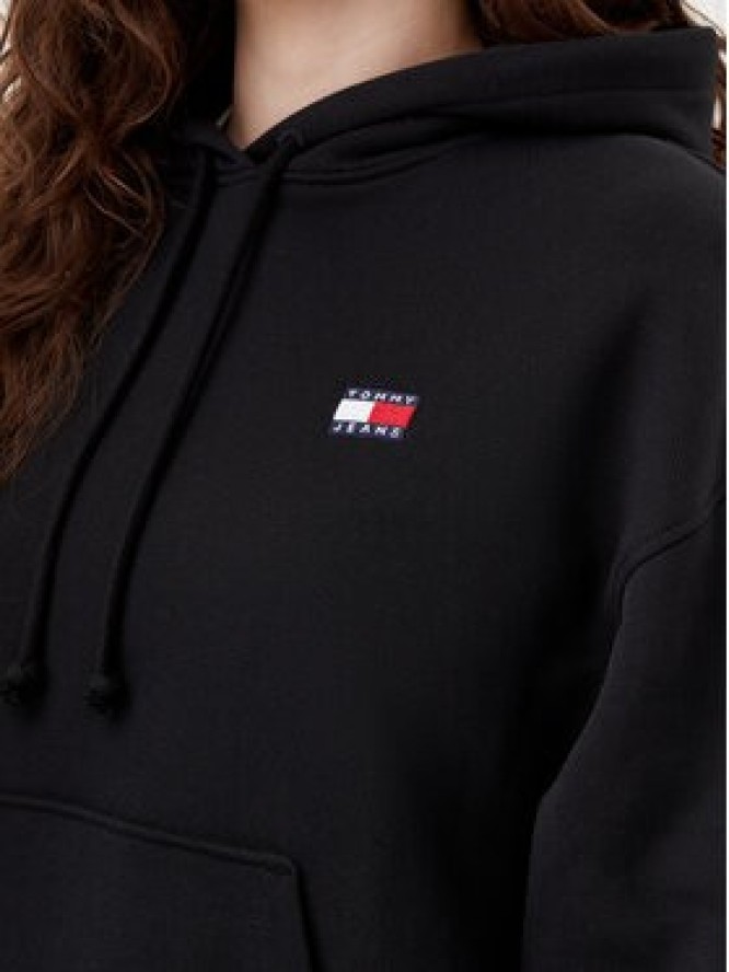 Tommy Jeans Bluza Badge DW0DW19414 Czarny Boxy Fit