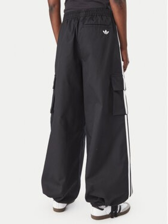 adidas Spodnie dresowe Firebird Adilenium Twill 3S Cargo Trousers KQ6428 Czarny Relaxed Fit