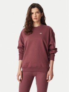 adidas Bluza Essentials Crew Long Fleece Sweatshirt KT2279 Brązowy Regular Fit