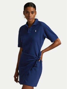 Polo Ralph Lauren Sukienka codzienna 211A88516001 Granatowy Straight Fit