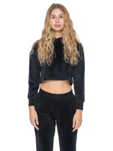 Leone 1947 Glam Winter damskie bluzy z aksamitu wciągane