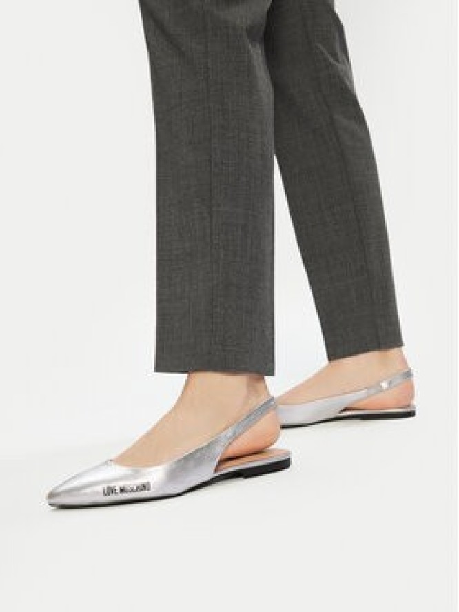 LOVE MOSCHINO Sandały JA11021G1MIF0902 Srebrny