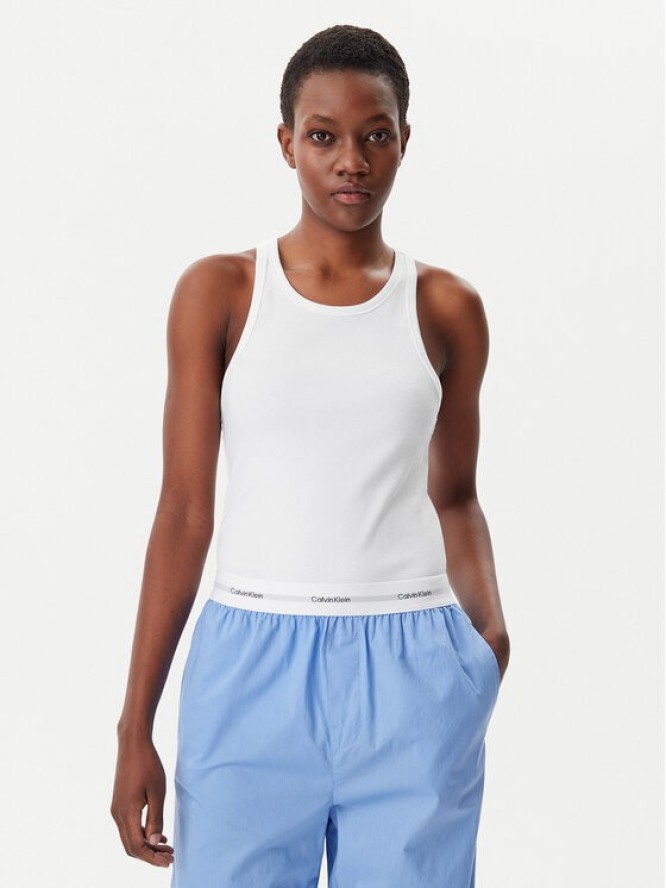Calvin Klein Underwear Top LV00QS7492 Biały Slim Fit