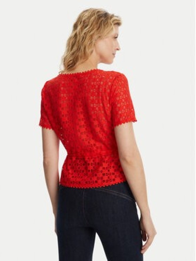 Morgan Bluzka 231-DATE Czerwony Slim Fit