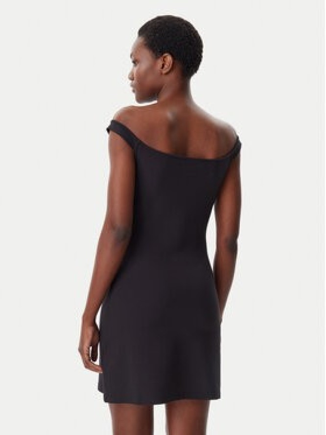 Calvin Klein Jeans Sukienka codzienna Logo Milano J20J225541 Czarny Slim Fit