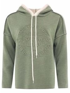 Zwillingsherz Bluza "Positive Mind" w kolorze zielonym rozmiar: L/XL