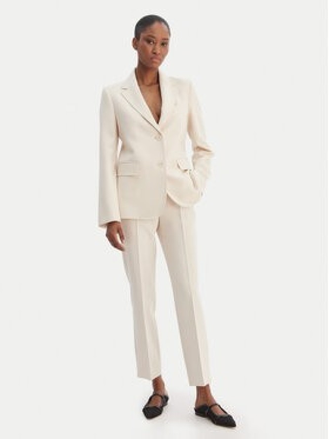 Weekend Max Mara Marynarka Uva 2615041061 Écru Slim Fit