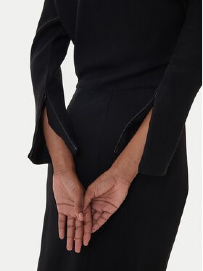 Eleh Sukienka wieczorowa EFW250188 Czarny Regular Fit