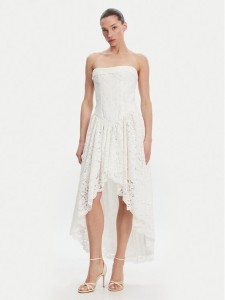 BARDOT Sukienka koktajlowa Felicidad Strapless 59843DB Biały Regular Fit