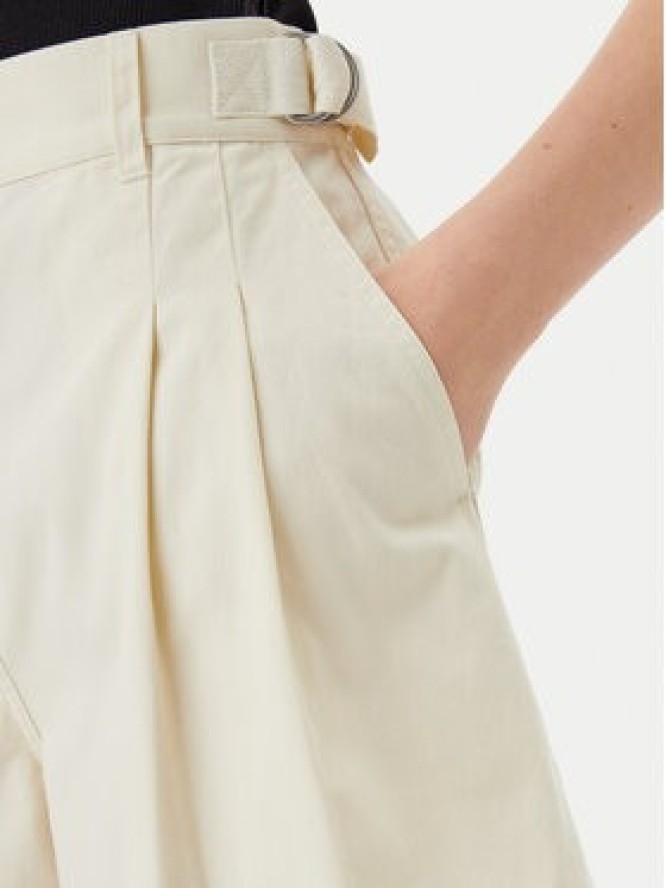 Barbour Szorty materiałowe Cecylie LST0019CR31 Écru Regular Fit