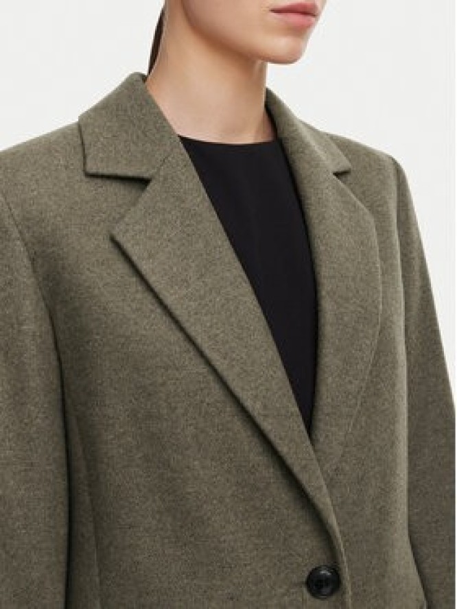 HUGO Płaszcz wełniany Mojeni 50569838 Brązowy Relaxed Fit