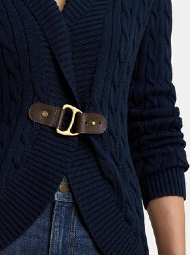 LAUREN RALPH LAUREN Kardigan 200P03473001 Granatowy Regular Fit