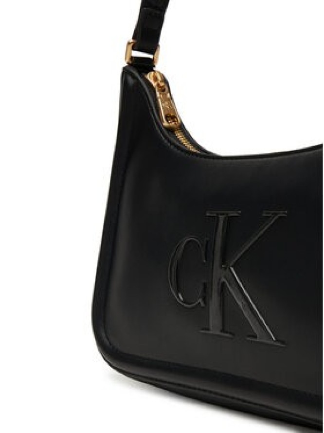 Calvin Klein Torebka Bold Ck Small Shoulder Bag LV04F3230G Czarny