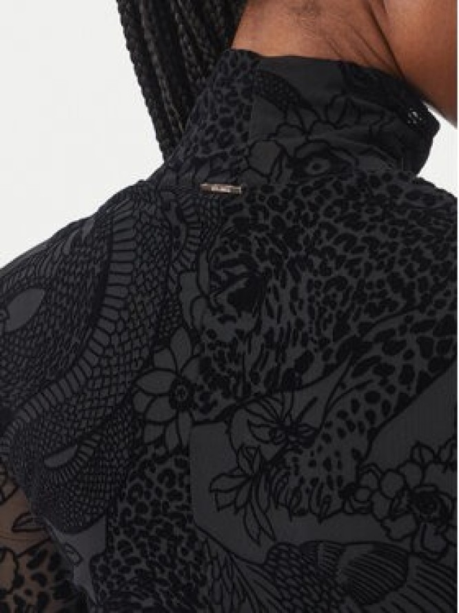 Just Cavalli Sukienka koktajlowa 81PAO909 JS569 Czarny Slim Fit