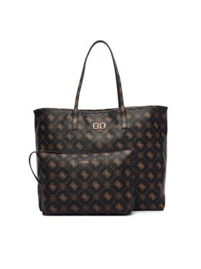Guess Torebka Emelie Logo HWGP99 28240 Brązowy