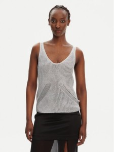 PINKO Sweter Noha 105148 A2LO Szary Regular Fit