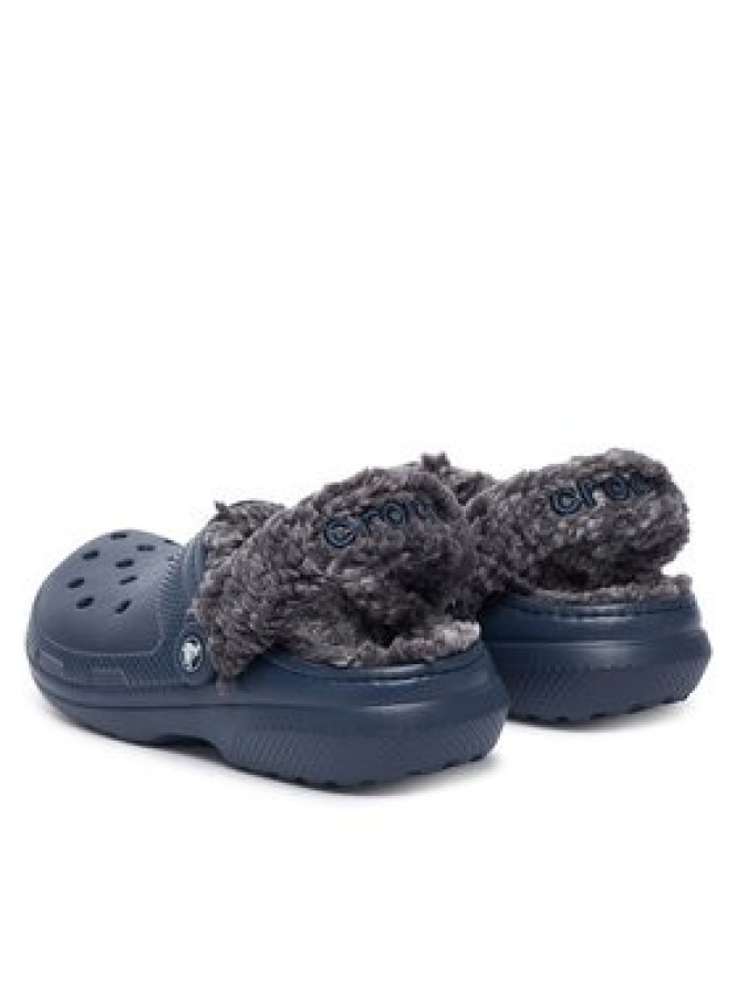 Crocs Klapki Classic Fleece Lined Clog Quartz 211396 Granatowy