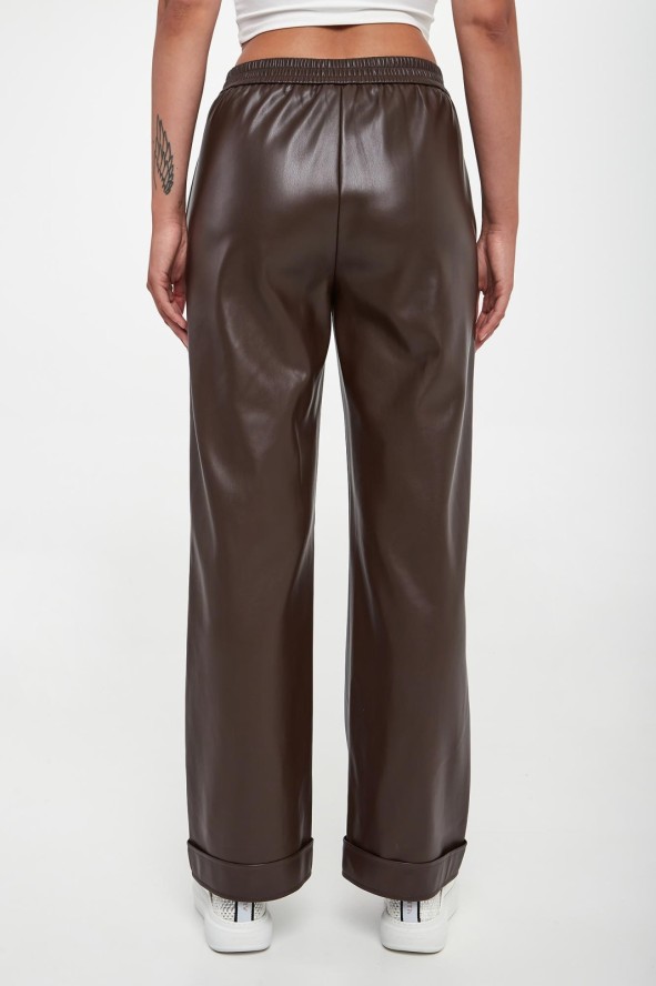 Spodnie damskie z ekoskóry LIU JO