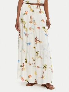 Seafolly Spódnica maxi Isla Palm 55397-SK Écru Regular Fit