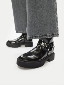 Steve Madden Botki Zwart SM11003405 Czarny