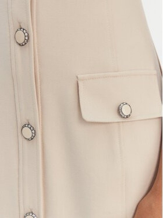 Guess Sukienka codzienna W6RK34 KCMU2 Beżowy Classic Fit