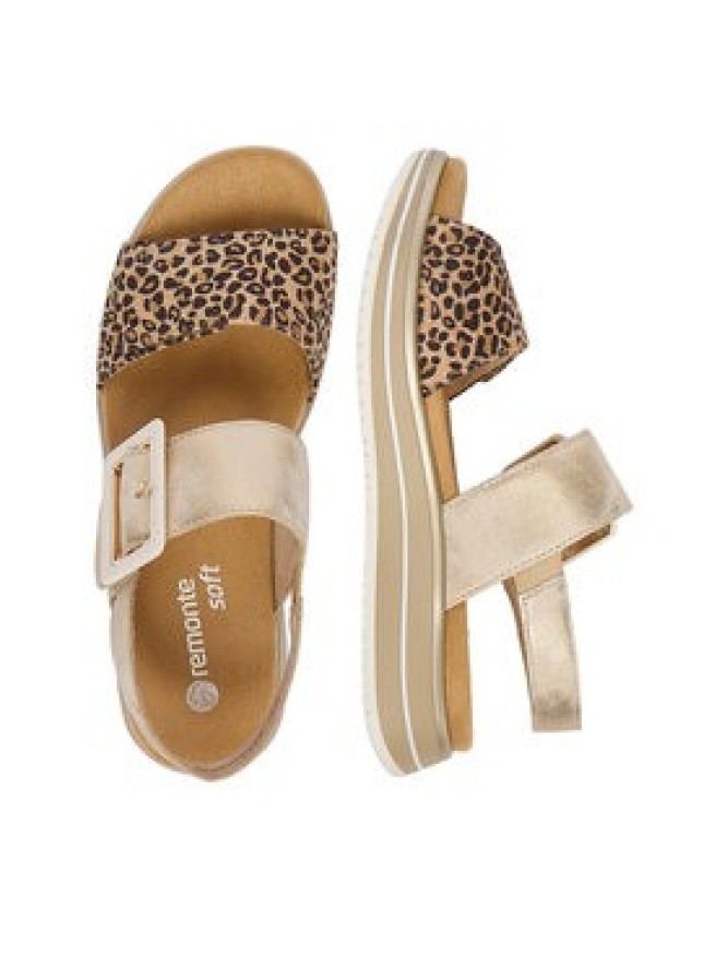 Remonte Sandały CEO-D1J53-91 Złoty