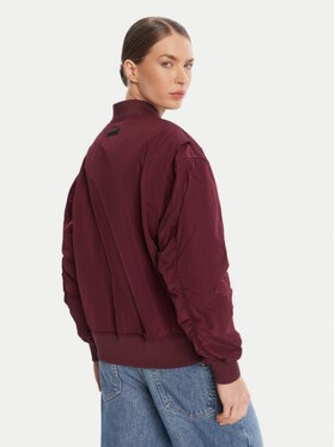 Patrizia Pepe Kurtka bomber 8O0185 A619 Bordowy Regular Fit