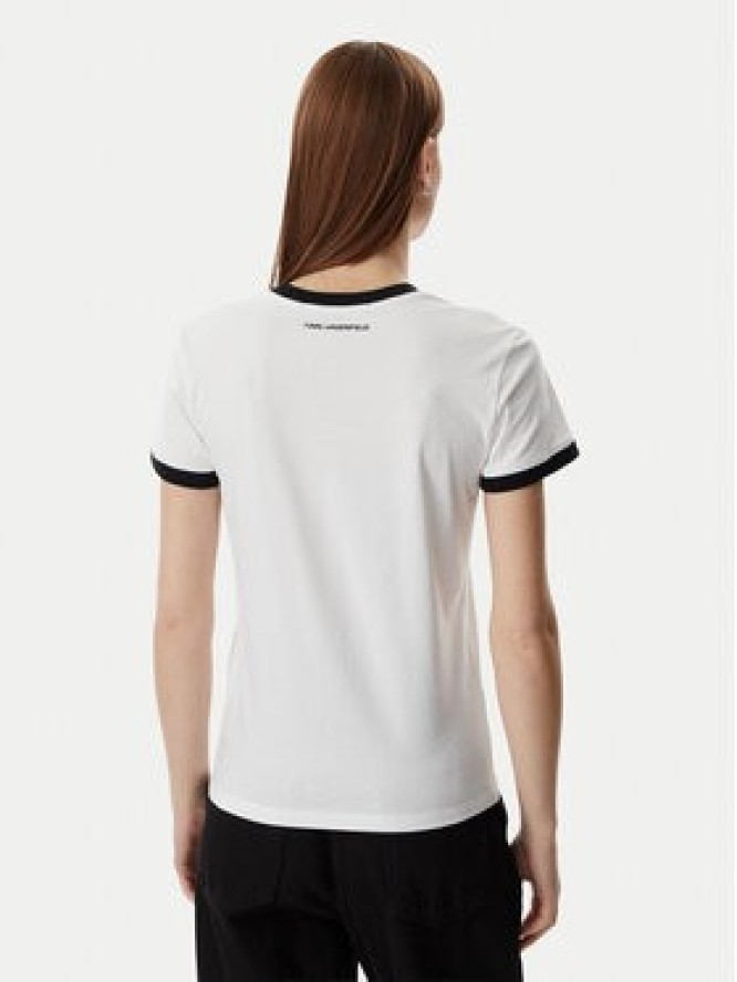 KARL LAGERFELD T-Shirt B2W17021 Biały Slim Fit